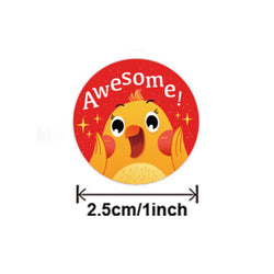 100-500pcs Reward Label Cartoon Animal Sticker Thank You Cute Game Sticker DIY Gift Sealing Label Decoration Supple (ONLINE ORDER ONLY)