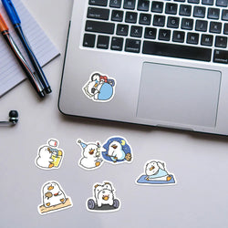 100PCS Cute Simple Duck Sticker For Aesthetic Children's Stationery School Supplies Decoration Scrapbooking for Kids (ONLINE ORDER ONLY)