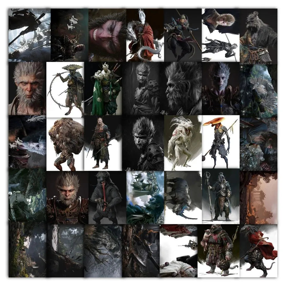 60PCS Wukong 3D Game Stickers Waterproof Decals for Motorcycle, Laptop, Phone, Bike (ONLINE ORDER ONLY)
