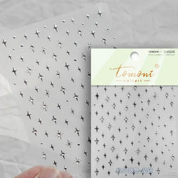 Colorful Rhinestone Laser Star Bronzing Gold Silver Pearl 5D Relief Self Adhesive Nail Art Decoration Sticker 3D Manicure Decals (ONLINE ORDER ONLY)