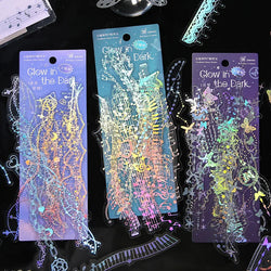 20 pcs Laser Flash Stickers Adhesive Scrapbooking Craft Supplies (Online Order Only)