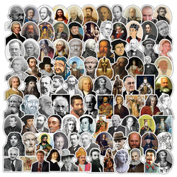 100Pcs Portraits of Celebrities Stickers Decals DIY Water Bottle Laptop Luggage Waterproof Cute Girls Stickers 2023 (Online Order Only)