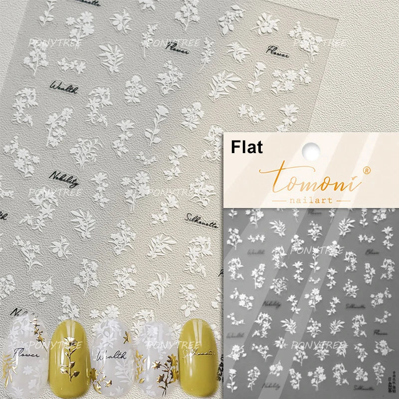 Hot Stamping Purple Line Love Heart Lace Bowknot Chain Branches Star Flower Leaf Butterfly Plant Flower Nail Art Stickers Decals (Online Order Only)