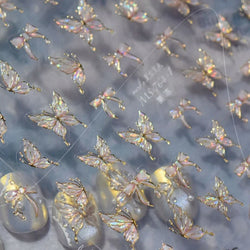 Bowknot Ribbon Butterfly Jelly Shiny Sparkling Delicate Charming Bow Tie 5D Nail Art Decorations Stickers DIY Manicure Decals (ONLINE ORDER ONLY)