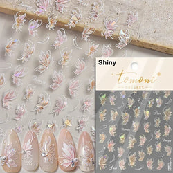 Dreamy Chic Butterfly Flower Bowknot Square Rhinestone Crystal 5D Self Adhesive Nail Art Stickers Fantasy Shiny Manicure Decals (ONLINE ORDER ONLY)
