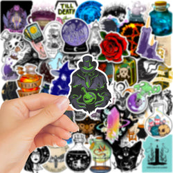 10/30/50/100pcs Art Gothic Magic Apothecary Witch Crystal Sticker Packs (Online Order Only)