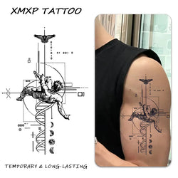 Fallen Angel temporary tattoo sticker, waterproof tattoo, lasts to 15 days fake tattoo, semi permanent tattoo Fallen Angel (ONLINE ORDER ONLY)