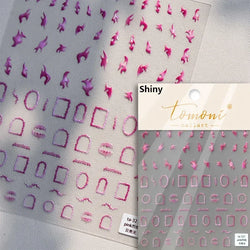 Shiny Colorful Color Block Fragment Square Fragment Grid Rhombus 3D Self Adhesive Nail Art Stickers Rhinestone Manicure Decals (Online Order Only)