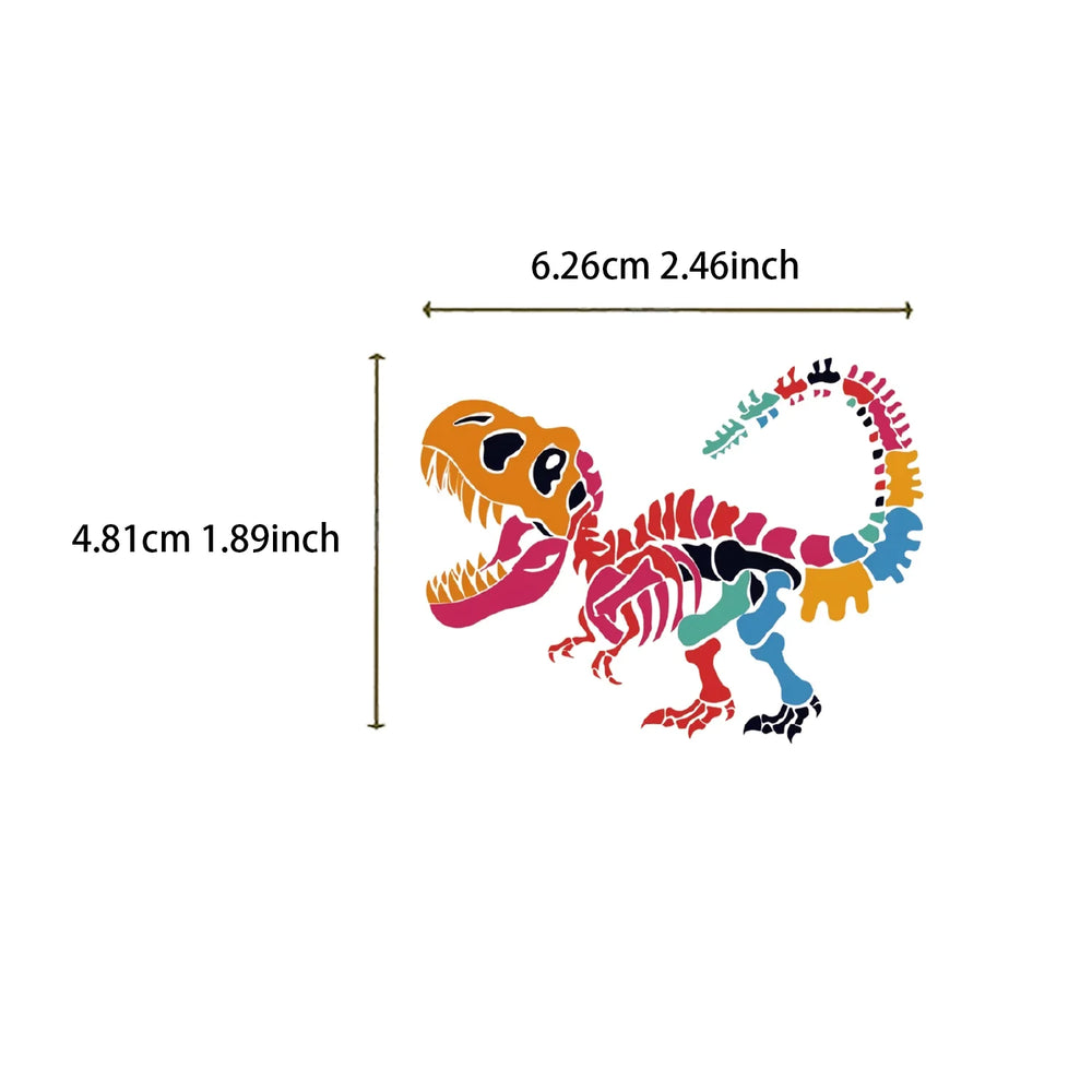 50pcs Colorful Cartoon Dinosaur Stickers For Laptop Phone Cup Scrapbook Car Luggage Waterproof Sticker for Kids Adults﻿ (Online Order Only)