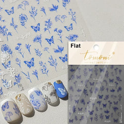 Dreamy Chic Butterfly Flower Bowknot Square Rhinestone Crystal 5D Self Adhesive Nail Art Stickers Fantasy Shiny Manicure Decals (ONLINE ORDER ONLY)