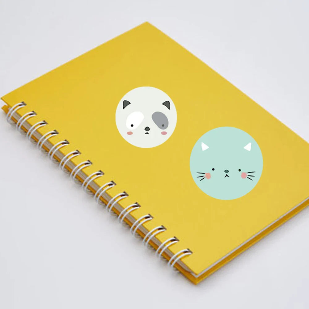 100-500pcs Cute Sticker for Kids Animals Face Reward Sticker for Classroom Teacher Supplies Motivational Scrapbooking (ONLINE ORDER ONLY)