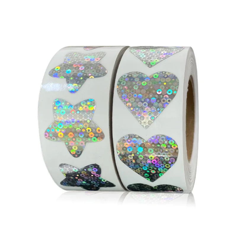500Pcs 1Inch Heart Sticky Note Labels Wedding Decor Seal Stickers (Online Order Only)