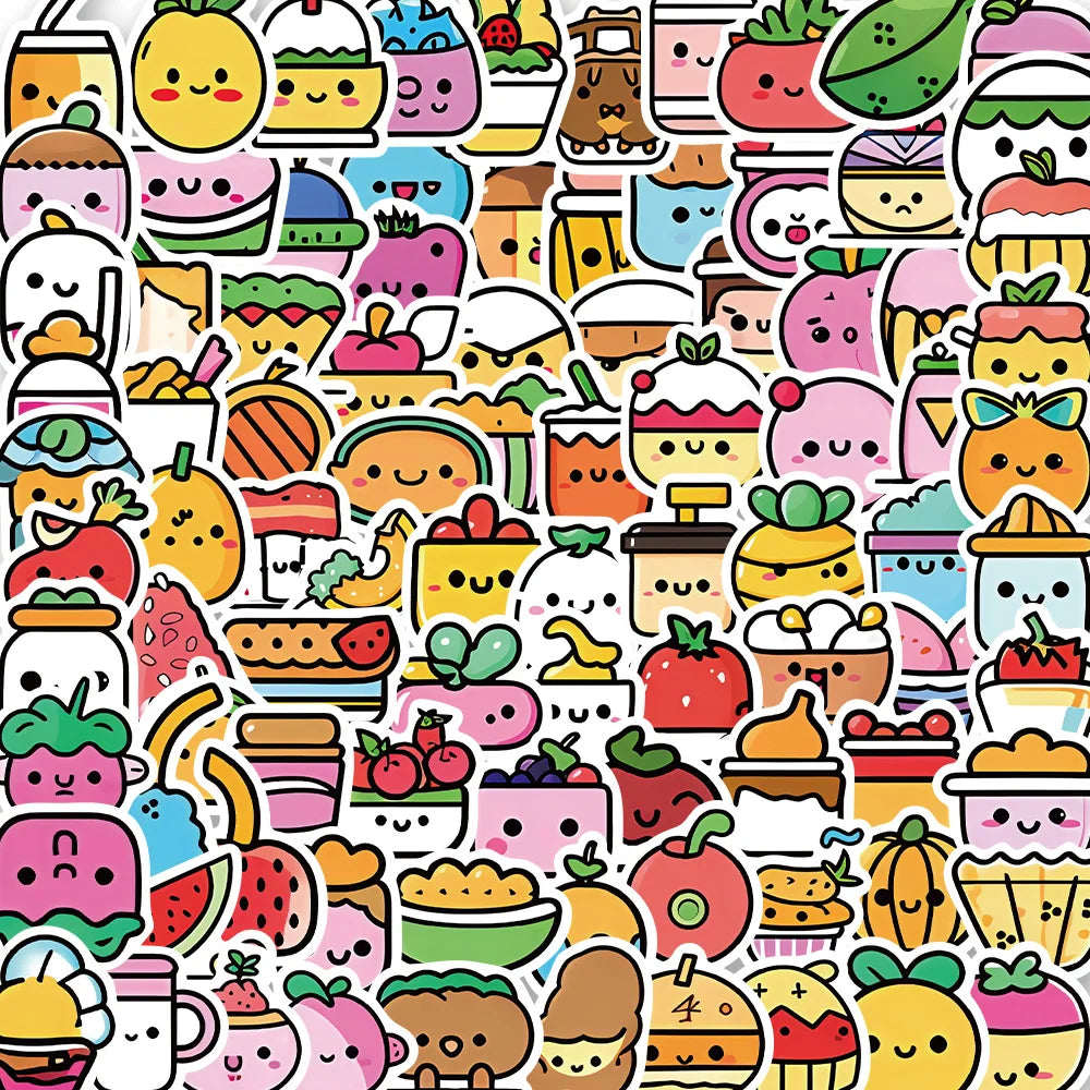 Candy Ice Cream Food Cartoon Sticker Packs (ONLINE ORDER ONLY)