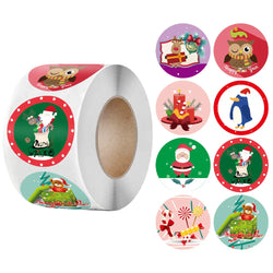 100-500Pcs Merry Christmas Santa Claus Sticker 1inch Decor DIY Wrapping Gift Decoration Xmas Kids Thank You Seal Label (ONLINE ORDER ONLY)