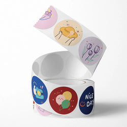 100-500pcs Reward Stickers for Kids Children Personalized Small Business Gift Decor Stickers Stationery Stickers Sealing Label (ONLINE ORDER ONLY)