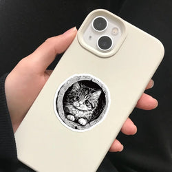50pcs Cartoon Mixed Animals Aesthetic Stickers Cute Cats Dogs Decals Notebook Phone Laptop Diary Decoration Sticker Kids Toy (ONLINE ORDER ONLY)