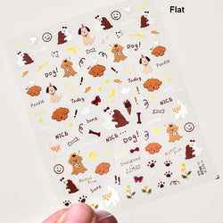 Bowknot Bear Cake Chocolates Food Star Cherry Apple Cook Love Heart Adhesive Nail Art Sticker Rhinestone Reliefs Manicure Decal (ONLINE ORDER ONLY)