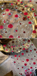 Retro Red Butterfly Snake Rose Flower Evil Eyes Gothic Architecture Cross Dark Self Adhesive Nail Art Stickers Manicure Decals (ONLINE ORDER ONLY)