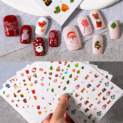 Merry Christmas Penguin Nail Art Sticker 3D Slider Deer Santa Claus Decal New Year Nail Decorations Sticker Manicure Accessories (ONLINE ORDER ONLY)