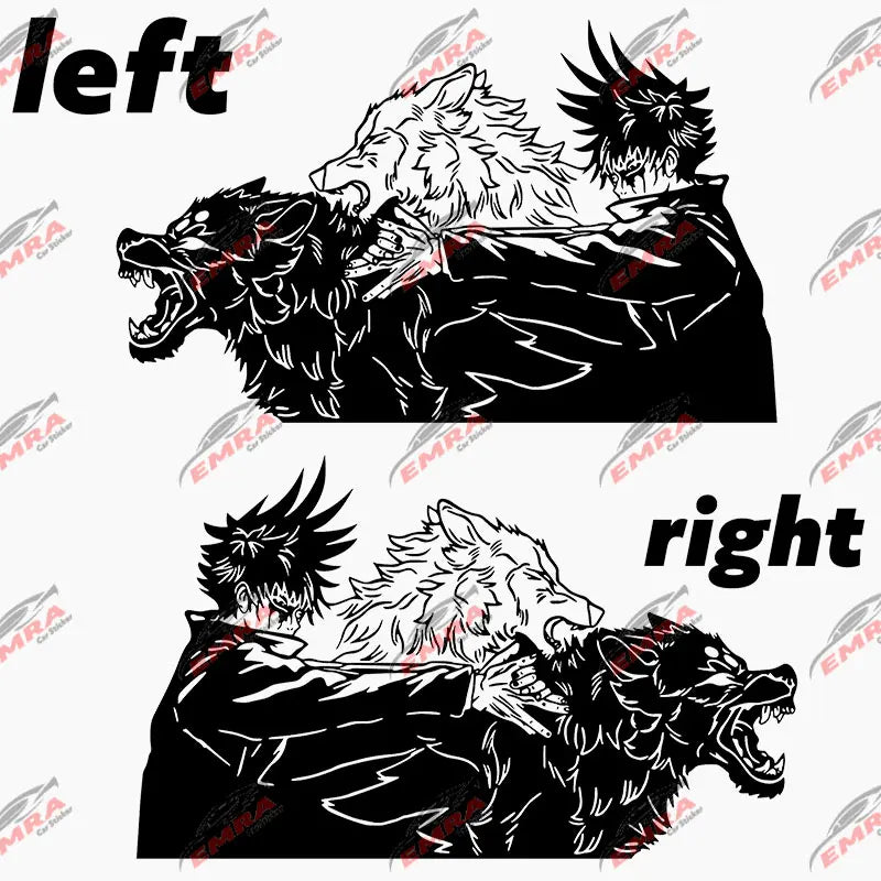 Large Anime Decal Graphic For Cars Sticker Decoration Side Hood Auto Parts Die Cutting Water Proof Vinyl Decals Accessories (ONLINE ORDER ONLY)