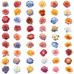 10/50Pcs Beautiful Colorful Pretty Flower Stickers Blooming Laptop Guitar Luggage Kid Toy Decal Graffiti Sticker 2023 (ONLINE ORDER ONLY)