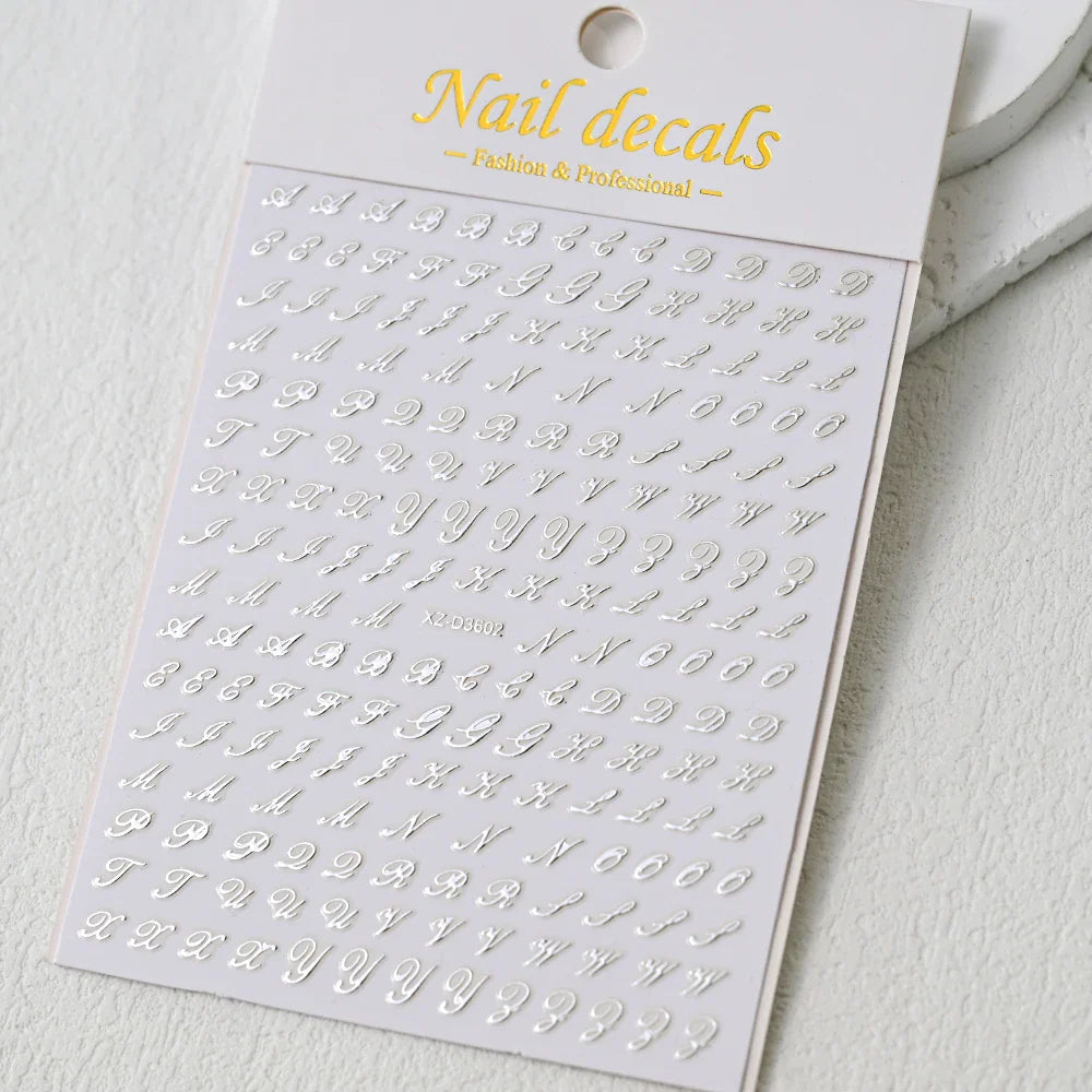 1Sheet Laser Star Nail Stickers 3D Metallic Mirror Gold/Silver Irregular Star Manicure Decals Y2K Self Adhesive Nails Decoration (ONLINE ORDER ONLY)