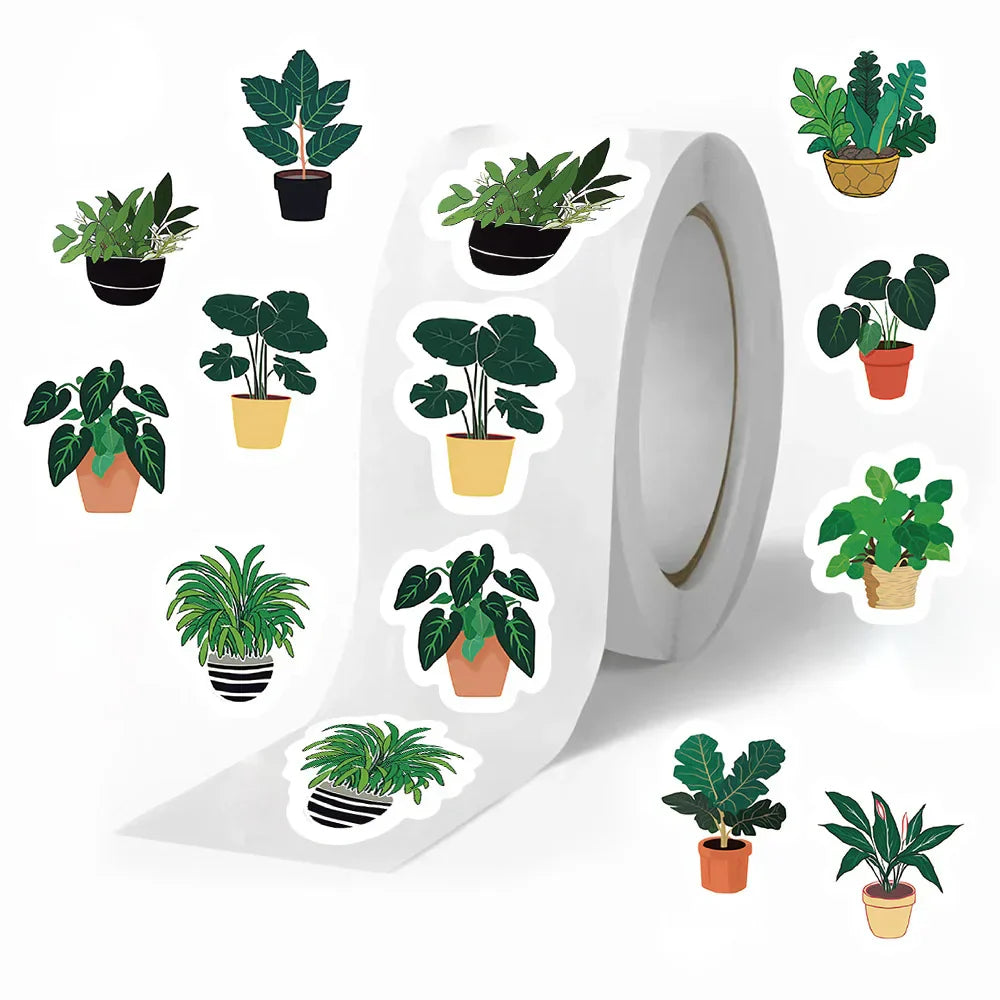 500pcs Cute Green Aesthetic Stickers for Kids, Fridge, Laptop, Phone, Scrapbook, Suitcase, Waterproof (Online Order Only)