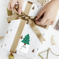 10pcs-50pcs Christmas Stickers Self-adhesive Seal Labels Christmas Tree Multi-use Merry Christmas Sticker Party Decoration (ONLINE ORDER ONLY)