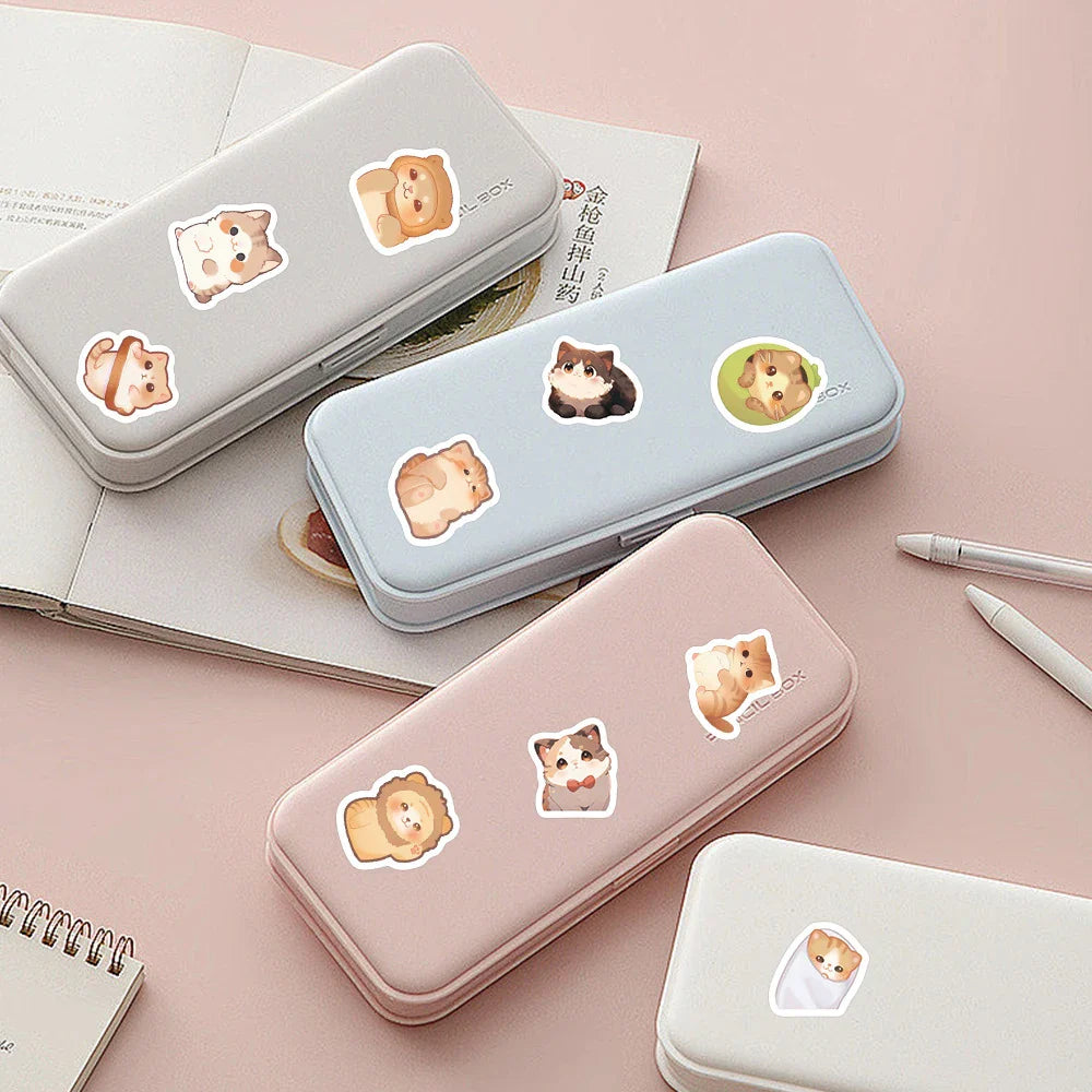 500pcs/roll Kawaii Cartoon Cat Stickers (ONLINE ORDER ONLY)
