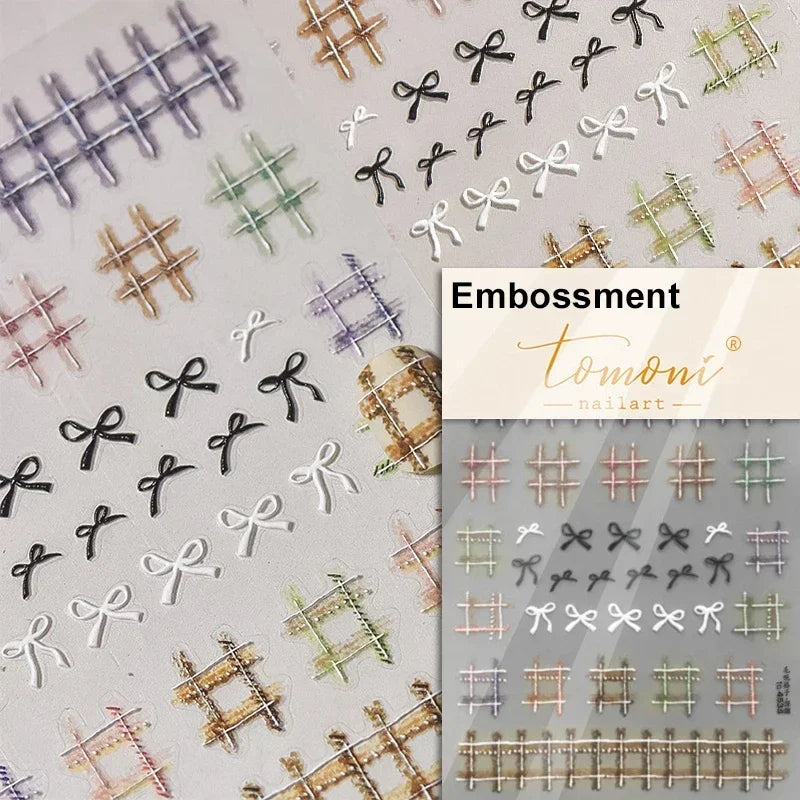 Shiny Colorful Color Block Fragment Square Fragment Grid Rhombus 3D Self Adhesive Nail Art Stickers Rhinestone Manicure Decals (Online Order Only)