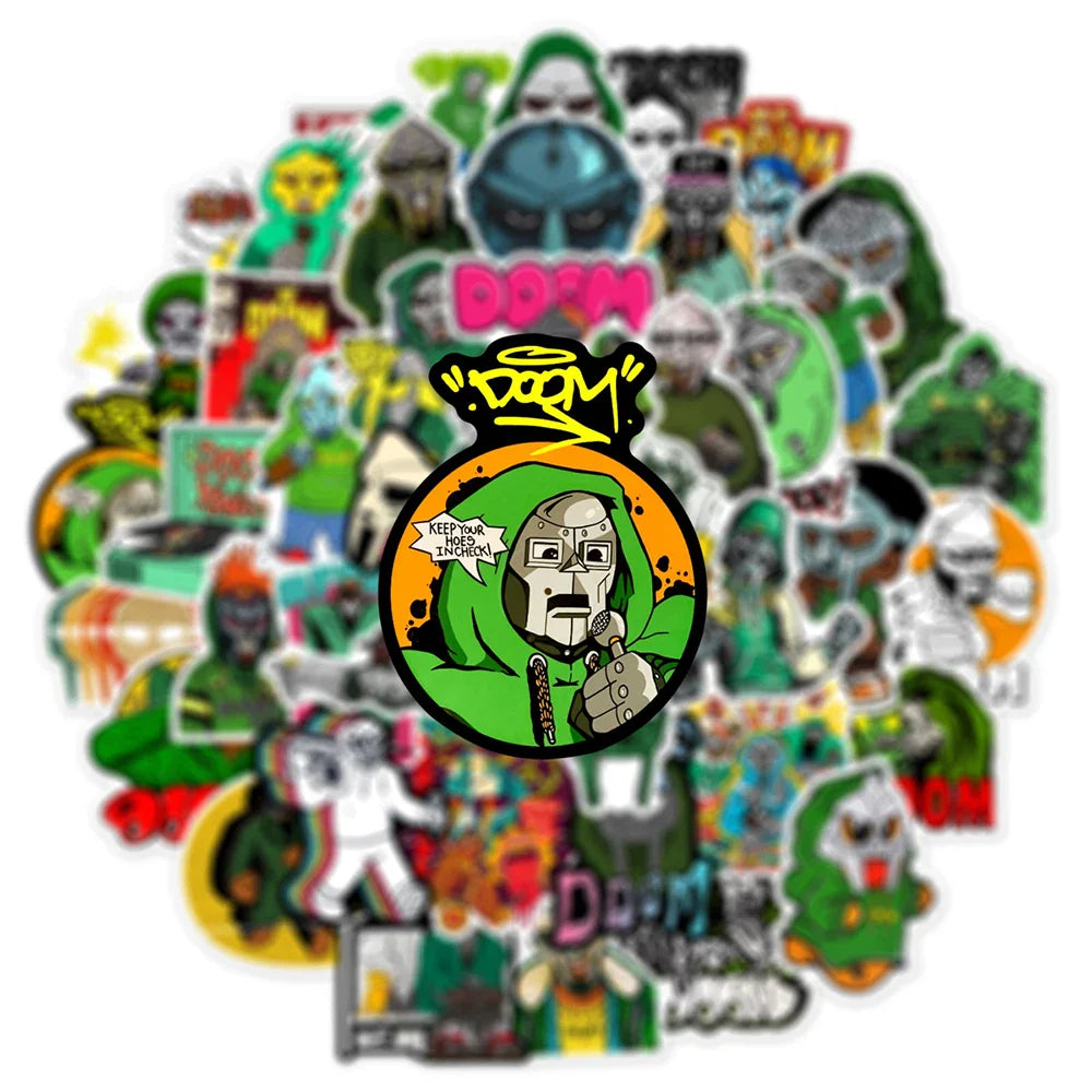 10/30/50pcs Hip Hop Rapper MF Doom Sticker Packs (ONLINE ORDER ONLY)