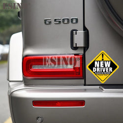 Car Styling Warning Please Be Patient New Driver Decorative Adhesive PVC Waterproof Sticker Whole Body Glass Vinyl Decal (Online Order Only)