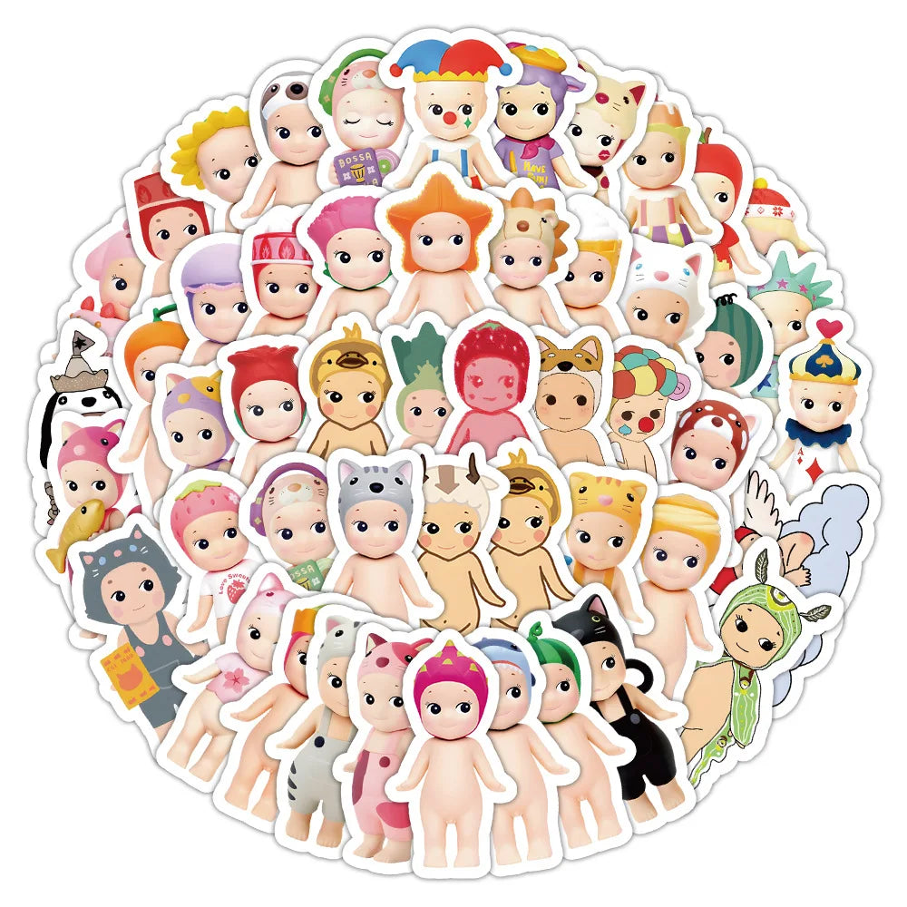 Sunny Angel Stickers Cute Baby Cartoon Decals for Notebook Fridge Phone Bike Toy (Online Order Only)