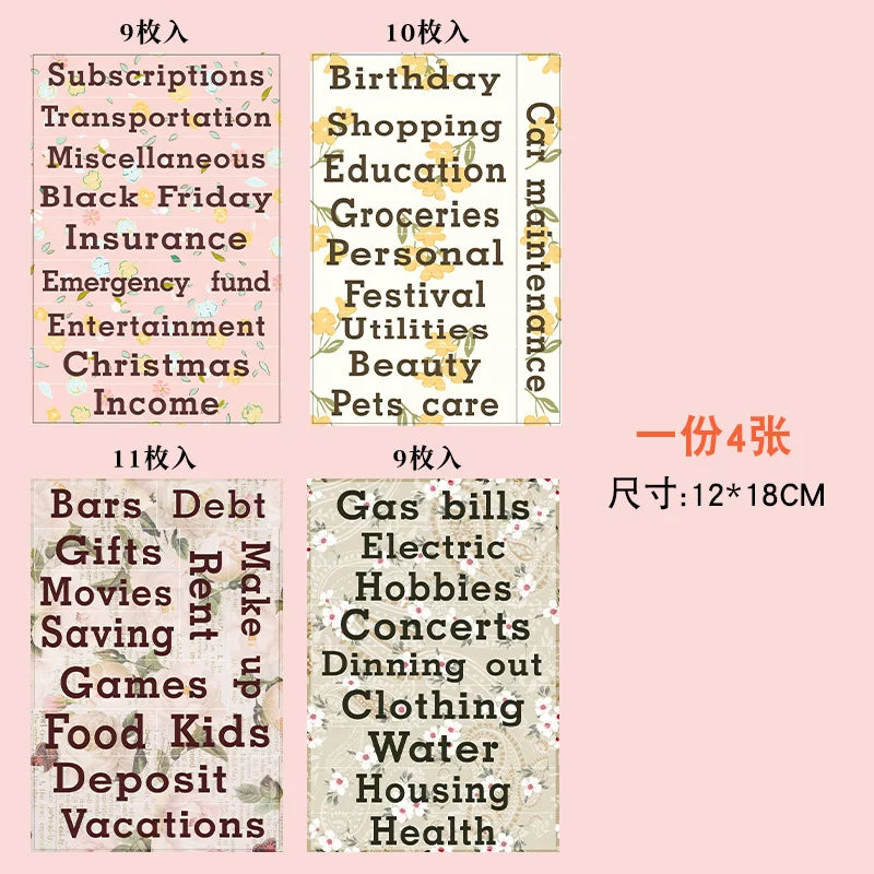 Loose-Leaf Notebook Handwritten Labels Indicate White And Blue Color Stickers Letter Stickers Sticky Notes Index Stickers (Online Order Only)