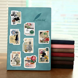 53PCS Sticky Note Stickers Vintage Retro DIY Diary Sticker For Laptop Luggage Skateboard Graffiti Decals Fun Classic Toy (ONLINE ORDER ONLY)