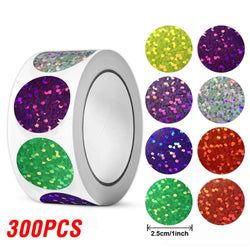 100-500pcs Colorful Star Stickers for Kids Reward School Classroom Adhesive Holographic Stickers for Teachers Parents DIY Craft (ONLINE ORDER ONLY)