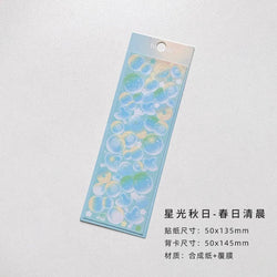 Starlight Neon Garden Bubble Chucks Planner Stickers (Online Order Only)