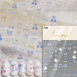 Lovely Pink Red Cherry Fruit Love Heart Star Lucky Letter Bowknot Romantic Adhesive Nail Art Stickers Rhinestone Manicure Decals (Online Order Only)