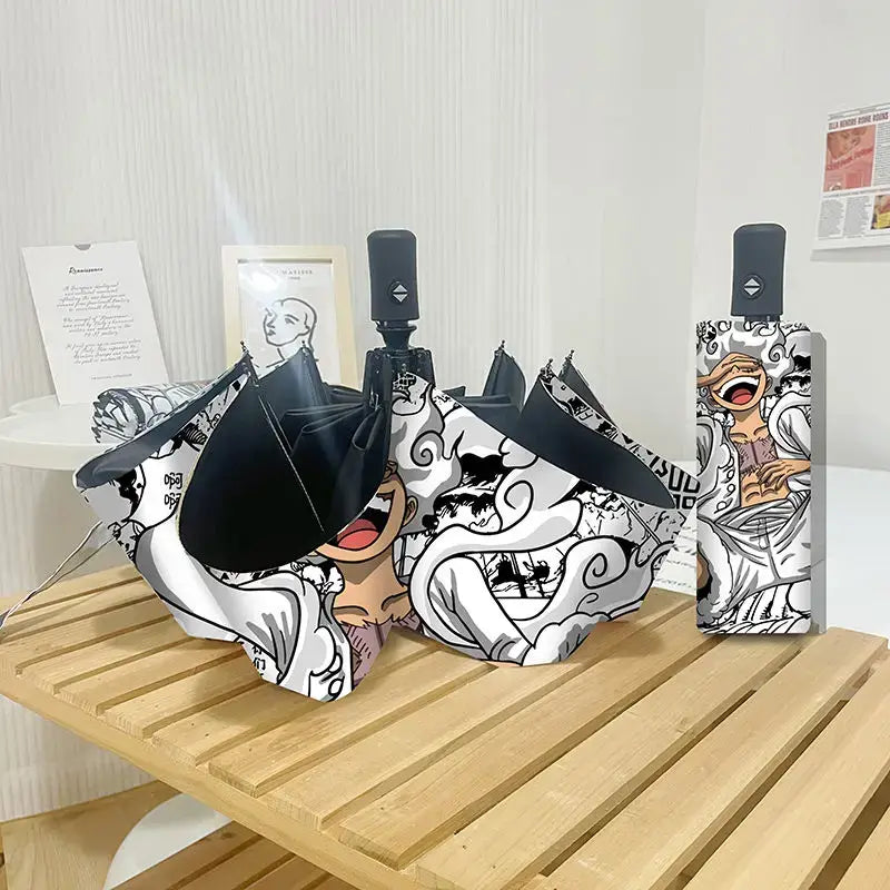 One Piece Nika Luffy Fold Umbrella Automatic Sunscreen (ONLINE ORDER ONLY)
