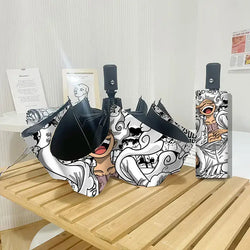 One Piece Nika Luffy Fold Umbrella Automatic Sunscreen (ONLINE ORDER ONLY)