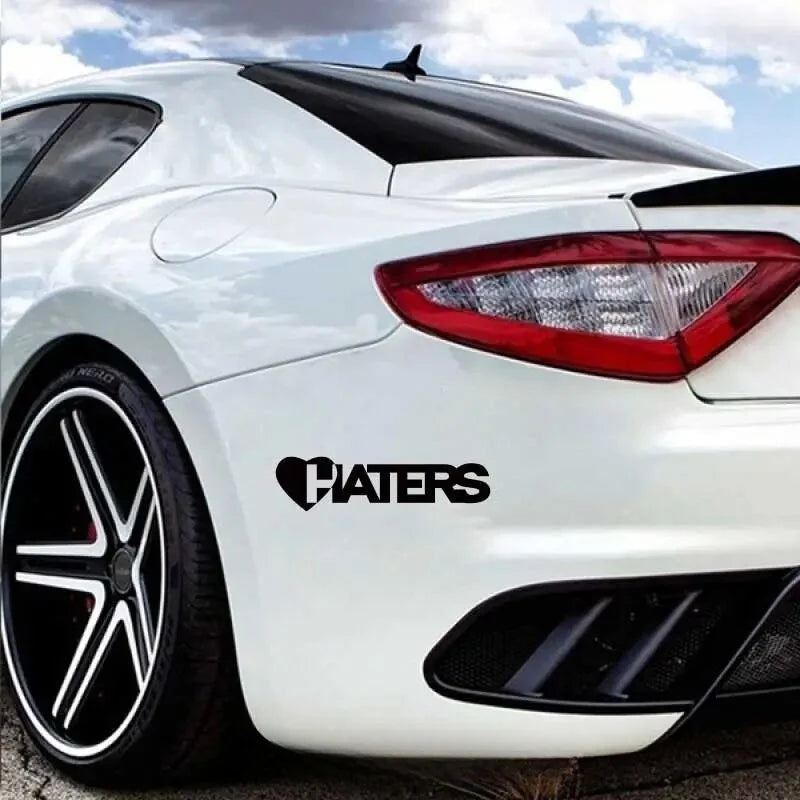 “HATERS" Stickers，cool and fashion stickers for Cars, Trucks, Walls, Laptops, Windows, Motorcycles, Bumpers Or Crafts (ONLINE ORDER ONLY)
