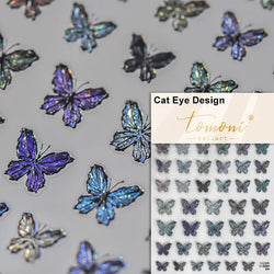 Dreamy Chic Butterfly Flower Bowknot Square Rhinestone Crystal 5D Self Adhesive Nail Art Stickers Fantasy Shiny Manicure Decals (ONLINE ORDER ONLY)