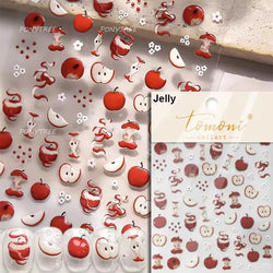 Fruit Paradise Guava Strawberry Pear Peach Orange Watermelon Pitaya Cherry Kiwifruit Pineapple Nail Art Stickers Manicure Decals (ONLINE ORDER ONLY)