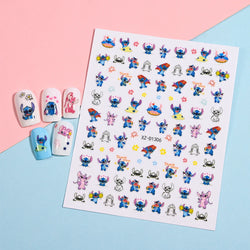 1PCS Disney Mickey Series Nail Stickers Cute 3D Minnie Nail Decorations Valentine's Day Christmas Self-Adhesive Nail Supplies *& (ONLINE ORDER ONLY)