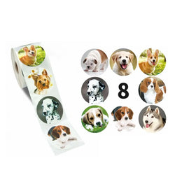 500pcs/Roll Cartoon Animal Stickers Anime Round Seal Diy Laptop Decals Stickers Cute Book Children Reward Kids Toy Gift (ONLINE ORDER ONLY)