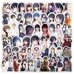 50pcs Dangerous in My Heart Anime Stickers for Laptop, Phone, Scooter, Notebook, Water Bottle (Online Order Only)