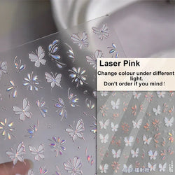 Dreamy Chic Butterfly Flower Bowknot Square Rhinestone Crystal 5D Self Adhesive Nail Art Stickers Fantasy Shiny Manicure Decals (ONLINE ORDER ONLY)