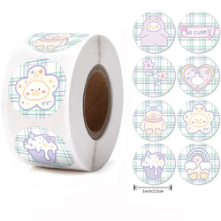 500pcs/roll Reward Stickers For Kids Children Kindergarten School Encouragement Students Games Toy Animals Stationery Labels (ONLINE ORDER ONLY)