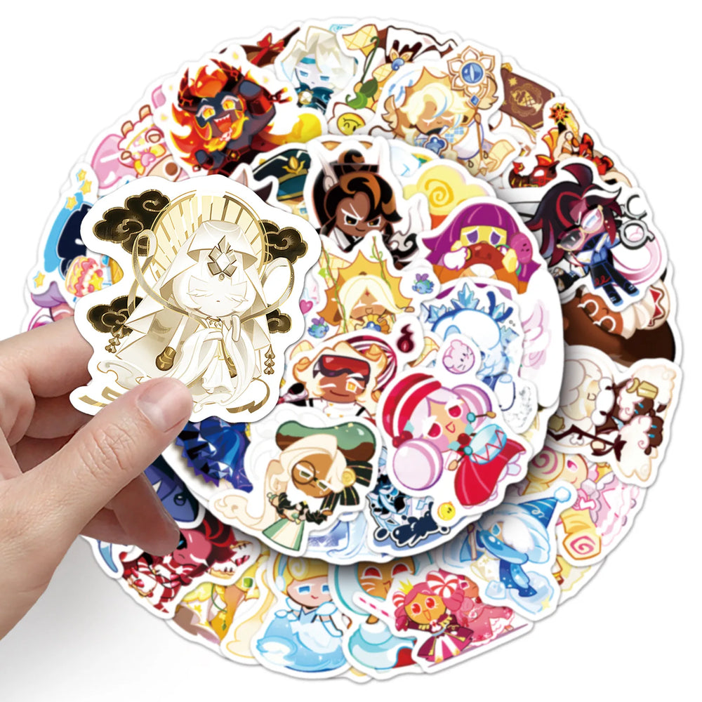 10/30/50PCS Cookie Run Kingdom Stickers Toys Skateboard Guitar Computer Skateboard Cup Desk Cartoon Cute Creative Graffiti Toy (ONLINE ORDER ONLY)