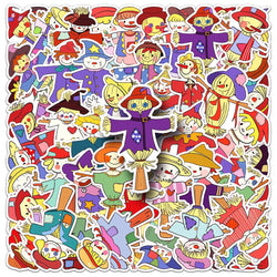 Scarecrow Graffiti Stickers 10/30/50pcs Waterproof for Laptop, Skateboard, Motorcycle, Phone, Kids Toys (ONLINE ORDER ONLY)